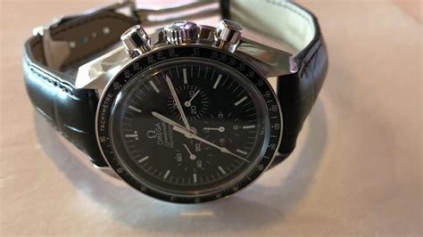 leather deployment strap for omega speedmaster|omega speedmaster band.